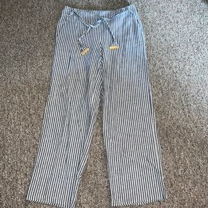 Michael Kors MK chambray striped dress/beach pants 8